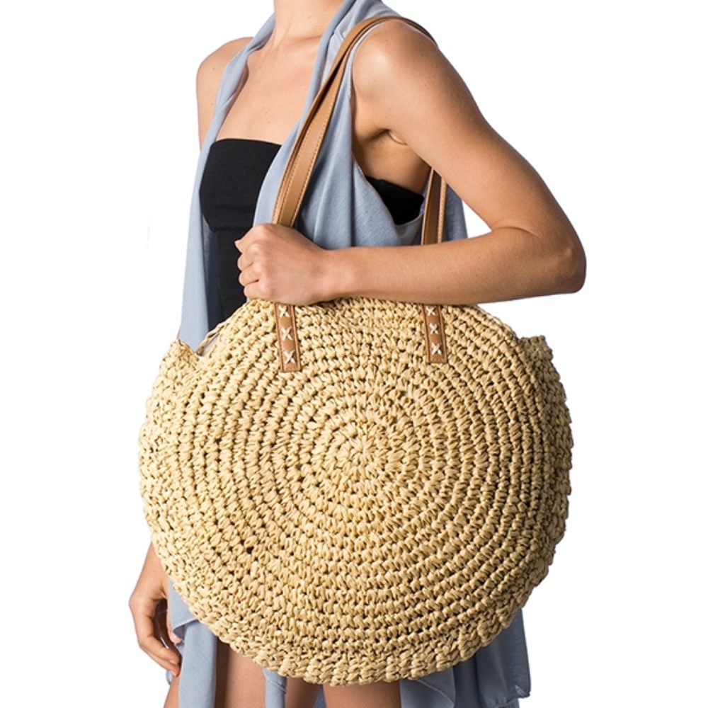 Round Straw Handbag